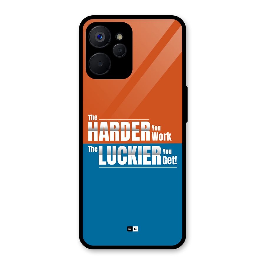 Hard Luck Glass Back Case for Realme 9i 5G