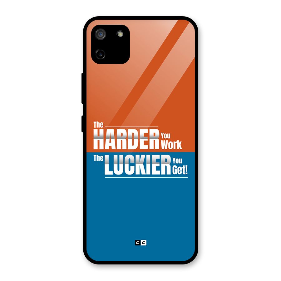 Hard Luck Glass Back Case for Realme C11