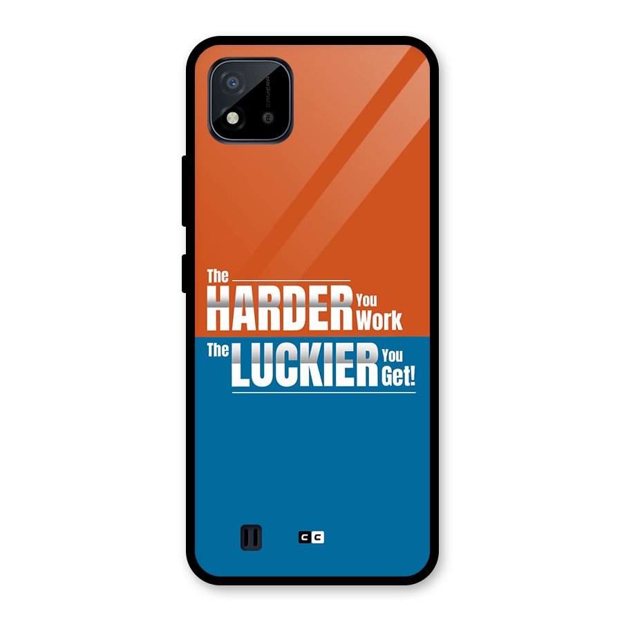 Hard Luck Glass Back Case for Realme C11 2021