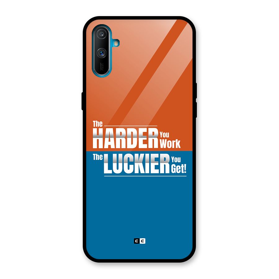 Hard Luck Glass Back Case for Realme C3