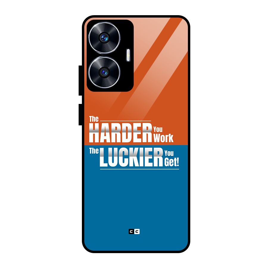 Hard Luck Glass Back Case for Realme Narzo N55