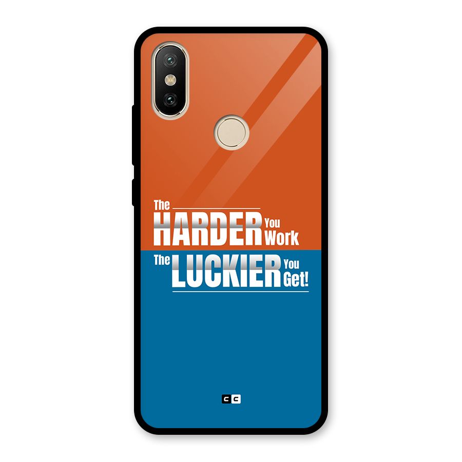 Hard Luck Glass Back Case for Redmi A1