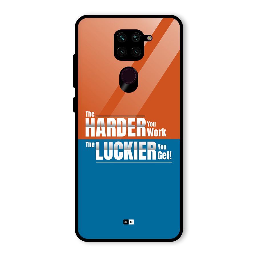 Hard Luck Glass Back Case for Redmi Note 9