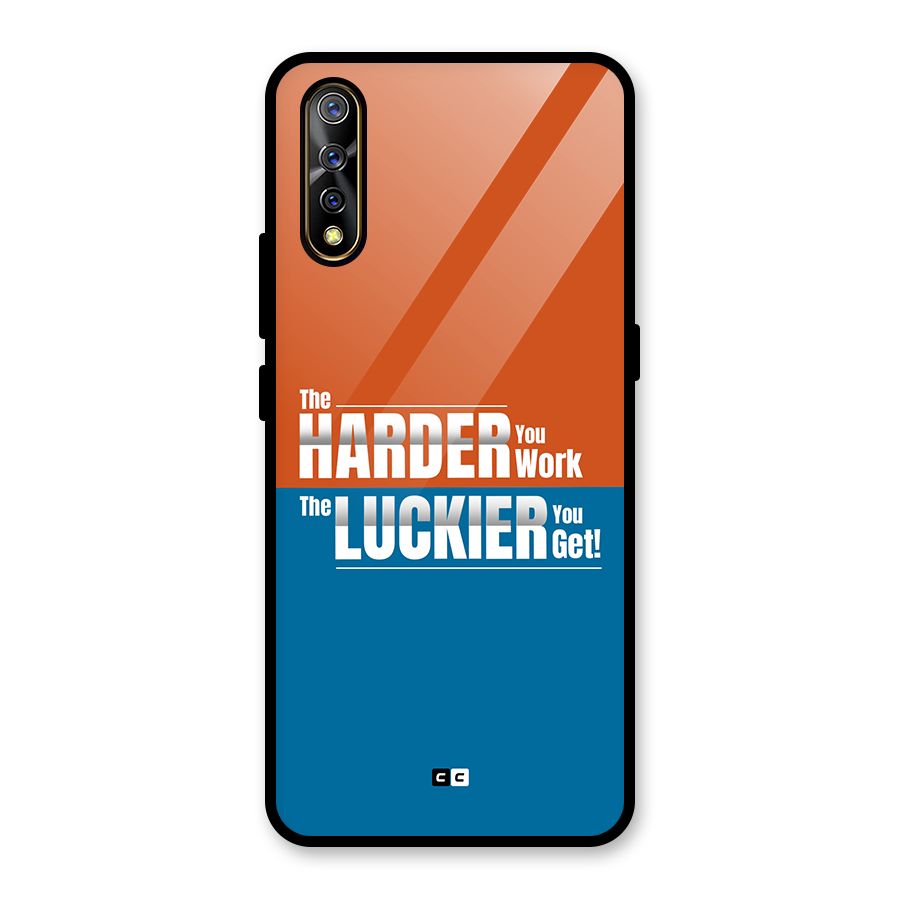 Hard Luck Glass Back Case for Vivo S1