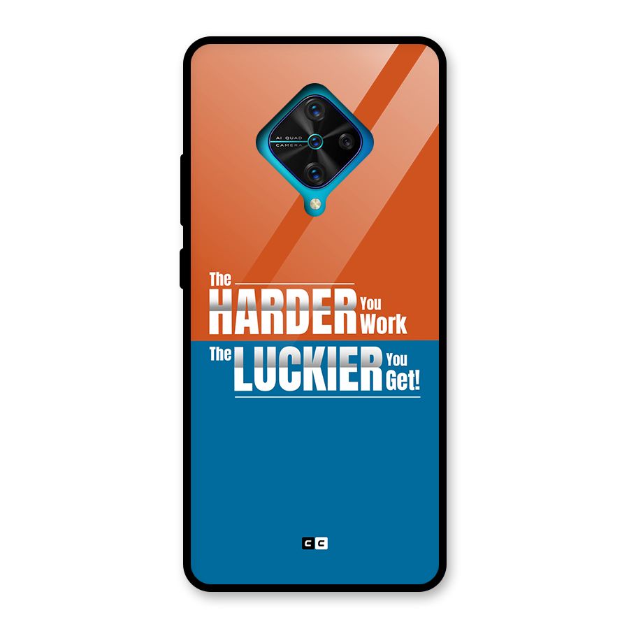 Hard Luck Glass Back Case for Vivo S1 Pro