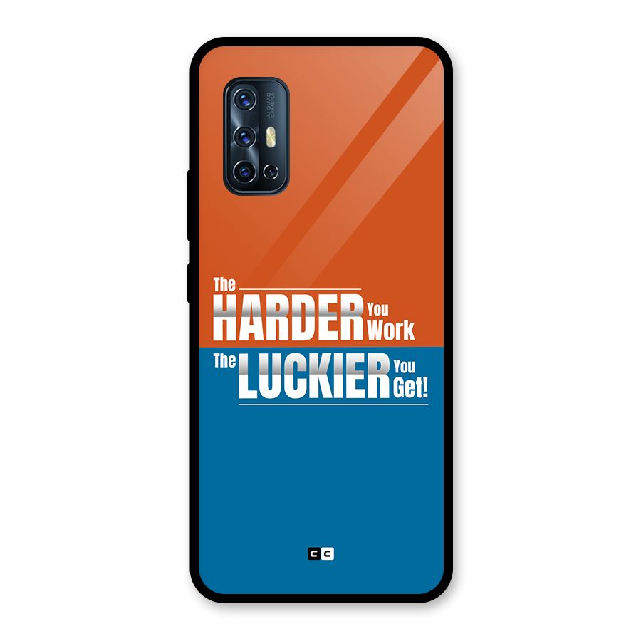 Hard Luck Glass Back Case for Vivo V17