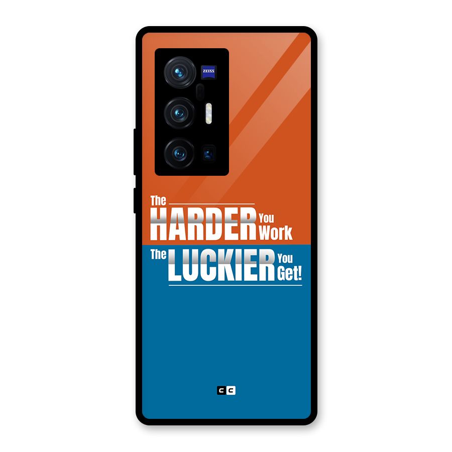 Hard Luck Glass Back Case for Vivo X70 Pro Plus