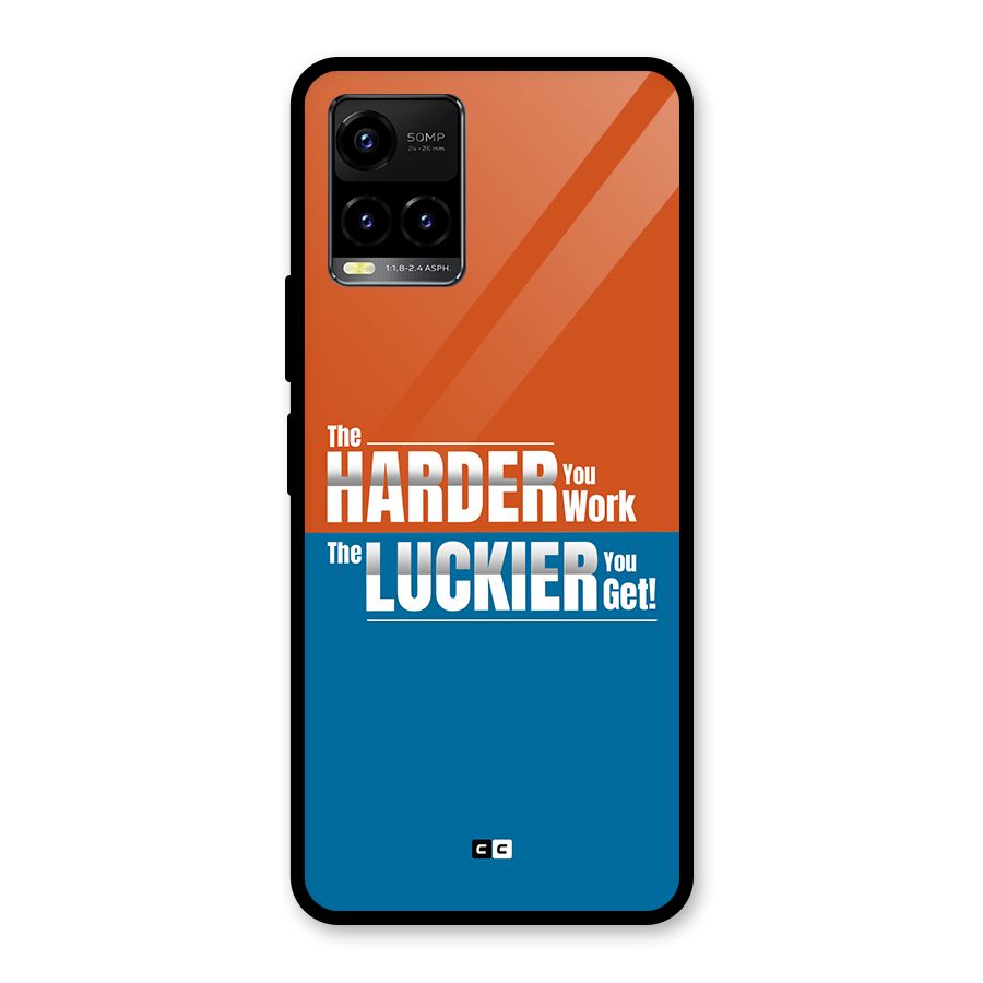 Hard Luck Glass Back Case for Vivo Y21T
