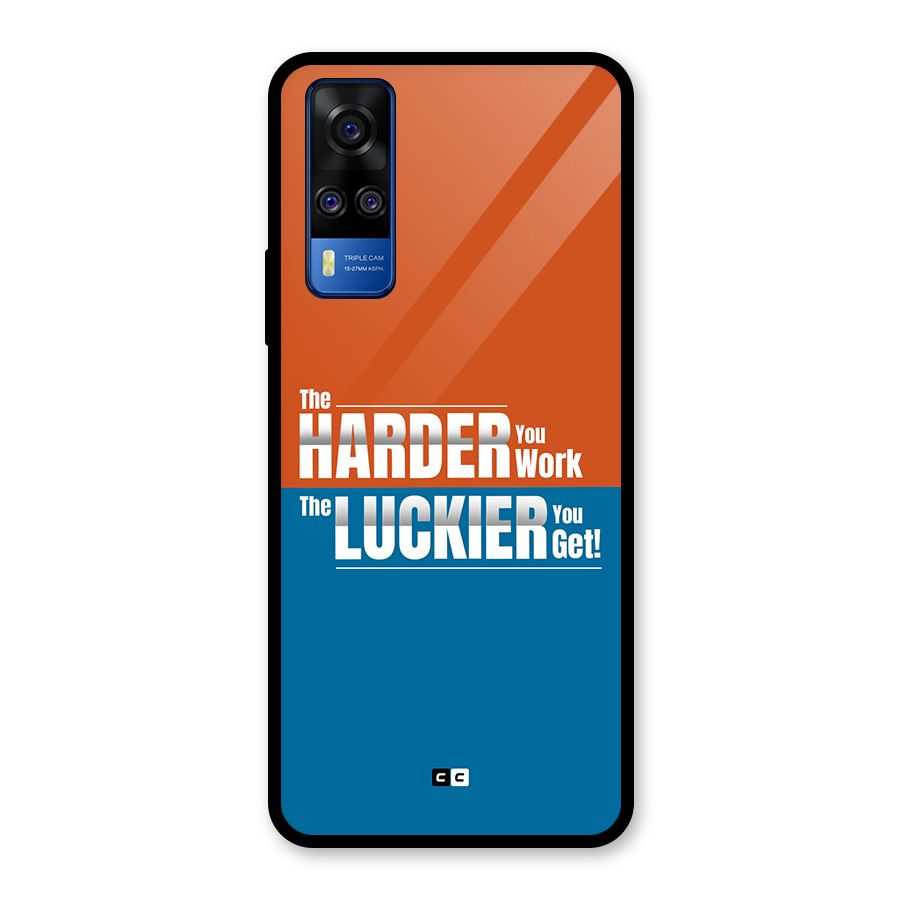 Hard Luck Glass Back Case for Vivo Y31