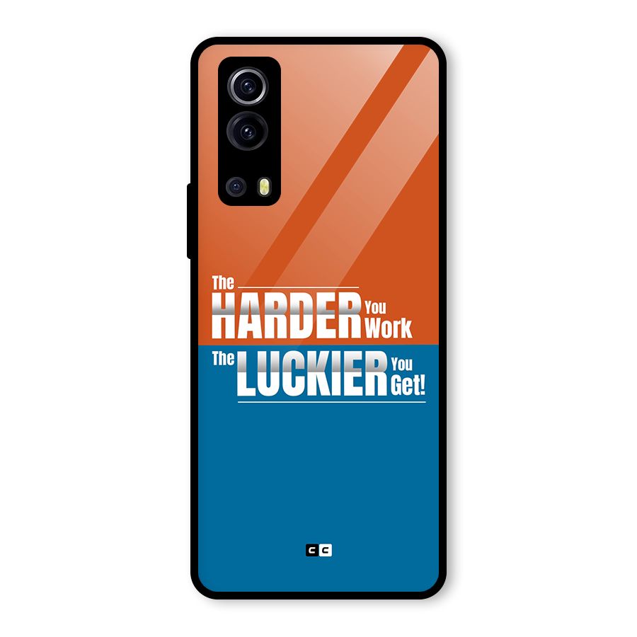 Hard Luck Glass Back Case for Vivo iQOO Z3