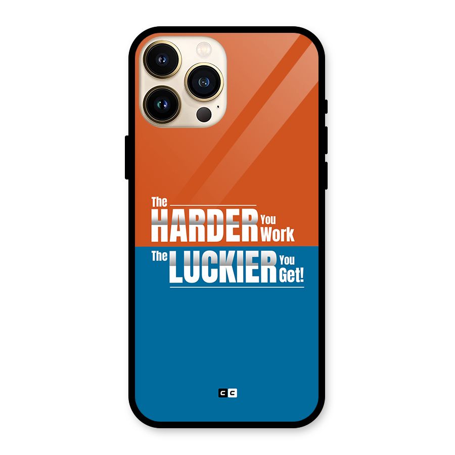 Hard Luck Glass Back Case for iPhone 13 Pro Max