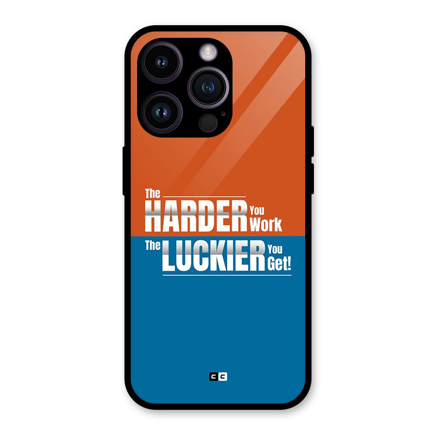 Hard Luck Glass Back Case for iPhone 14 Pro