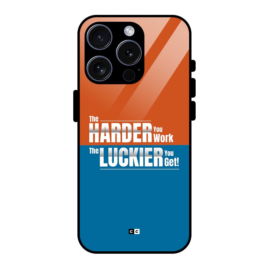 Hard Luck Glass Back Case for iPhone 15 Pro