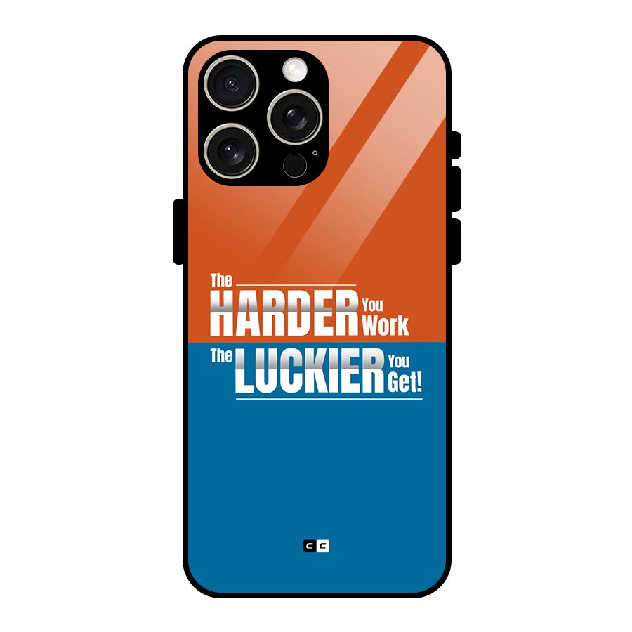 Hard Luck Glass Back Case for iPhone 15 Pro Max