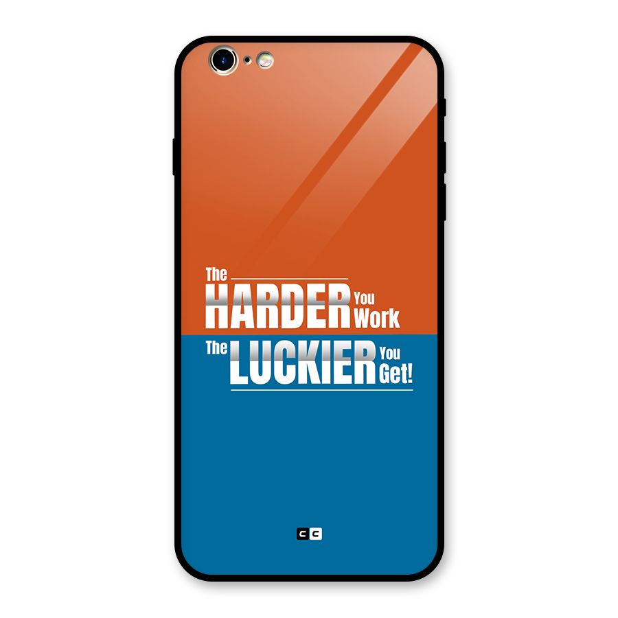 Hard Luck Glass Back Case for iPhone 6 Plus 6S Plus