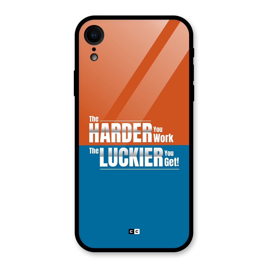 Hard Luck Glass Back Case for iPhone XR