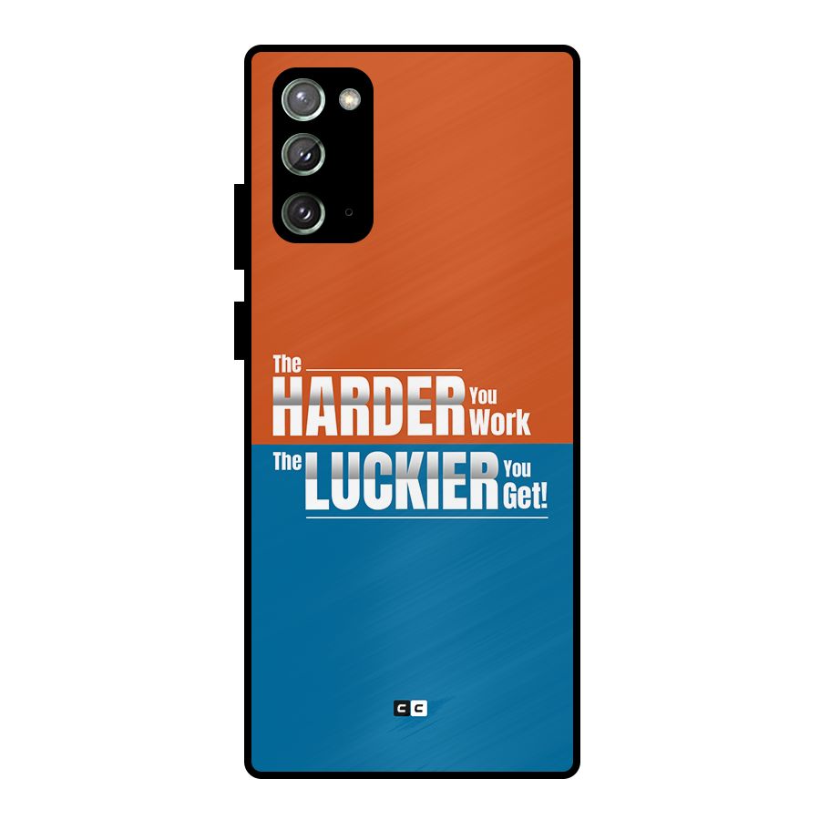 Hard Luck Metal Back Case for Galaxy Note 20