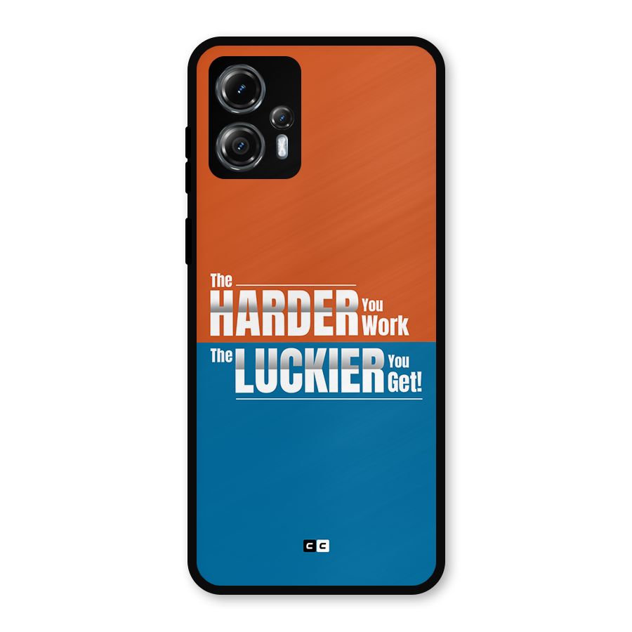 Hard Luck Metal Back Case for Moto G13