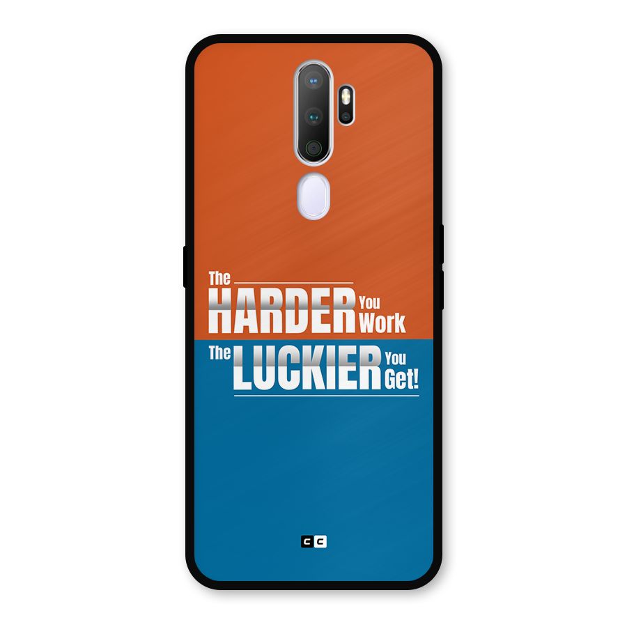 Hard Luck Metal Back Case for Oppo A5 (2020)