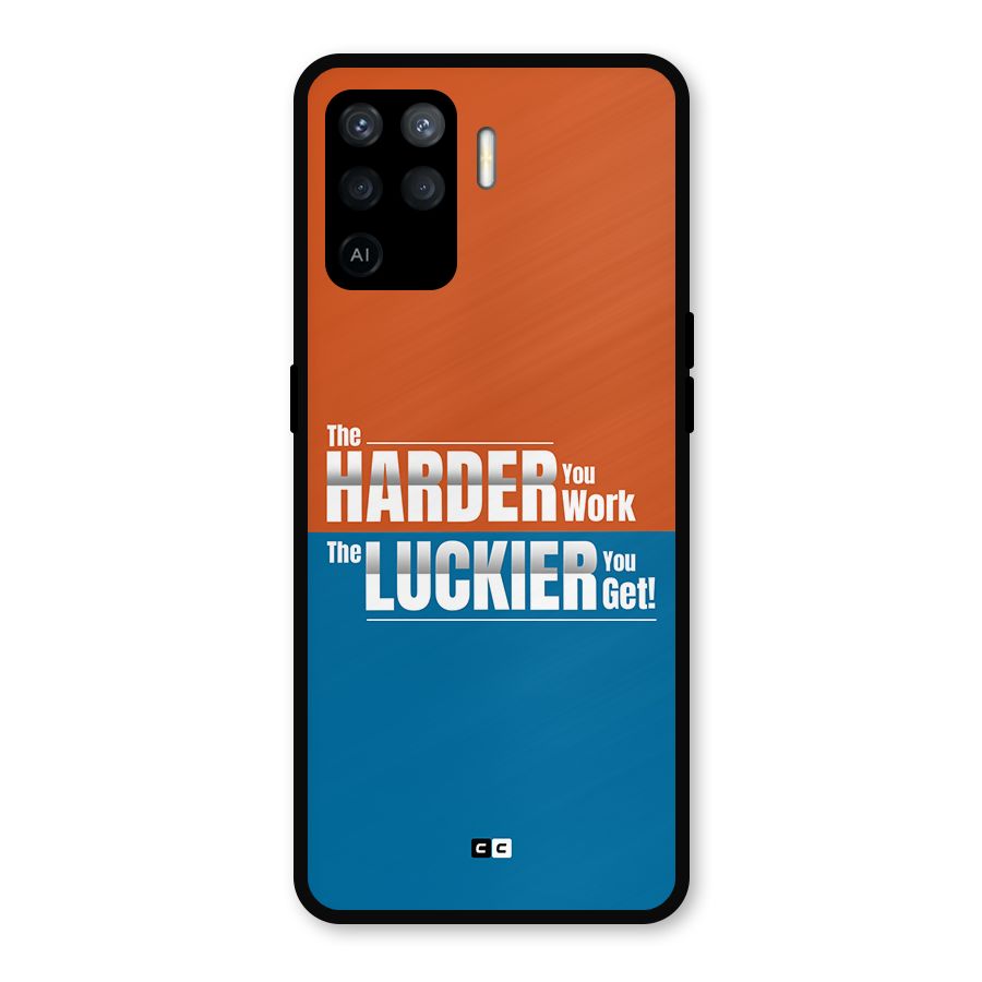 Hard Luck Metal Back Case for Oppo F19 Pro