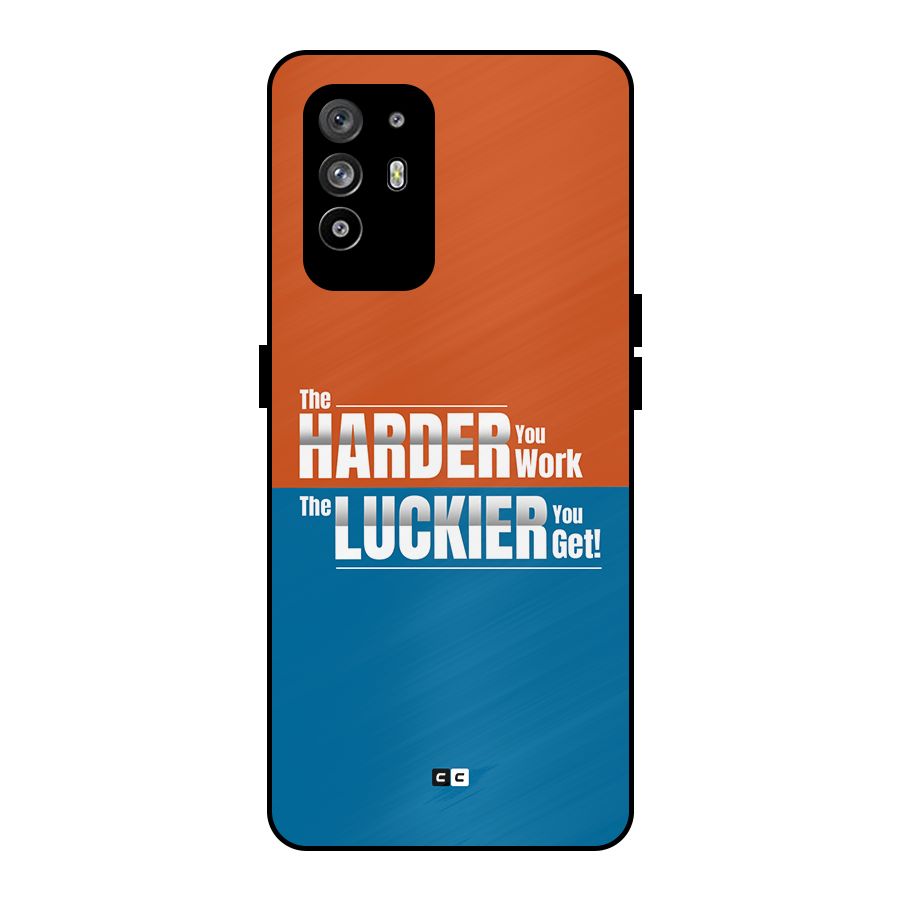 Hard Luck Metal Back Case for Oppo F19 Pro Plus 5G