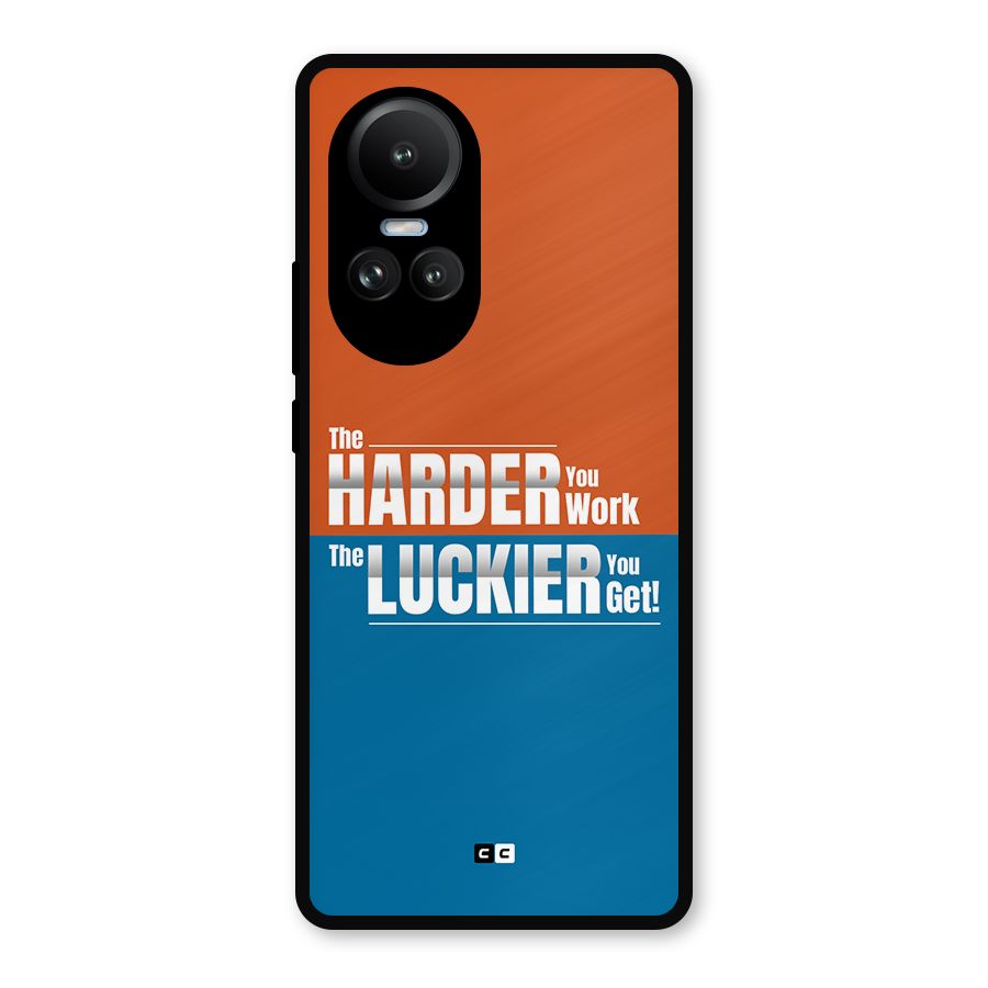 Hard Luck Metal Back Case for Oppo Reno10 Pro