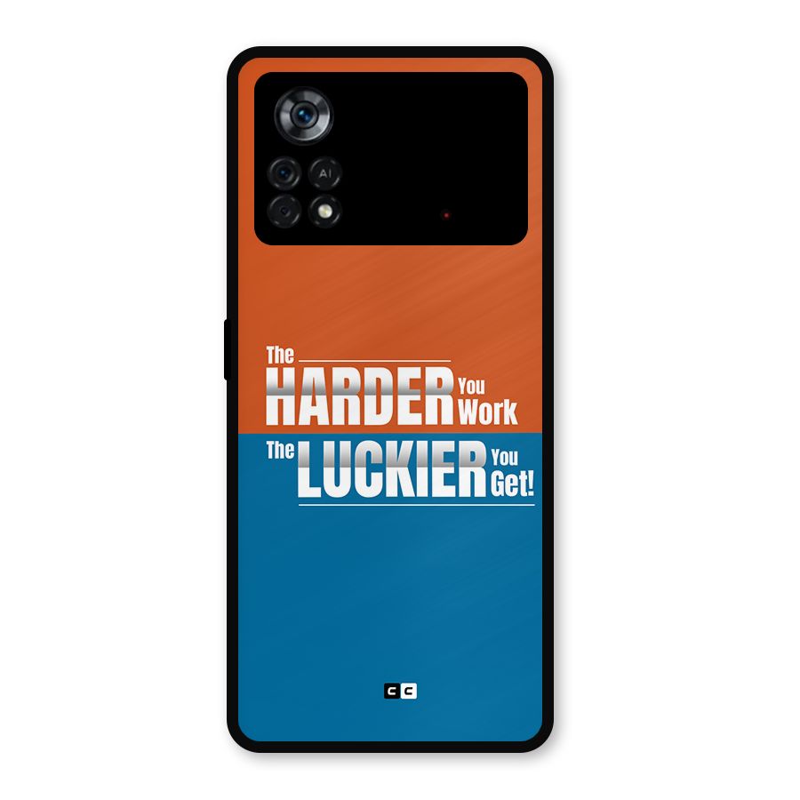 Hard Luck Metal Back Case for Poco X4 Pro 5G
