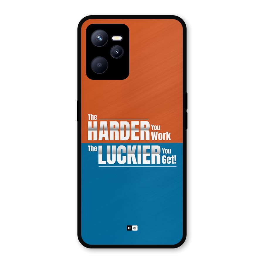 Hard Luck Metal Back Case for Realme C35
