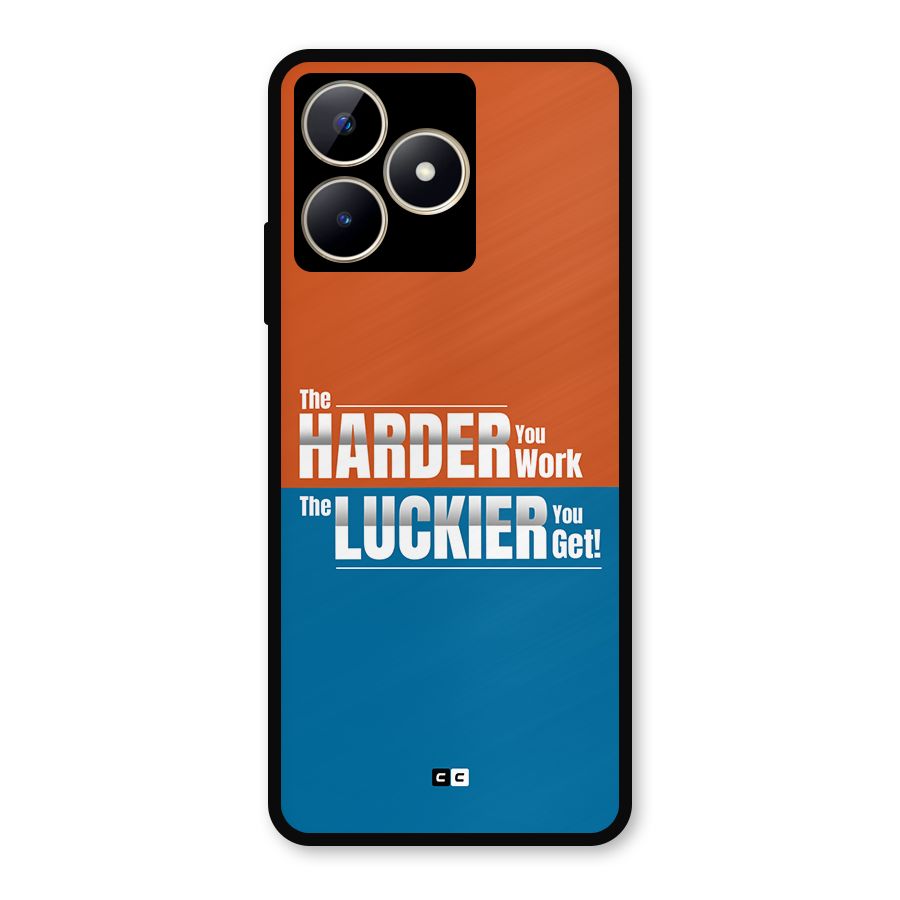 Hard Luck Metal Back Case for Realme C53