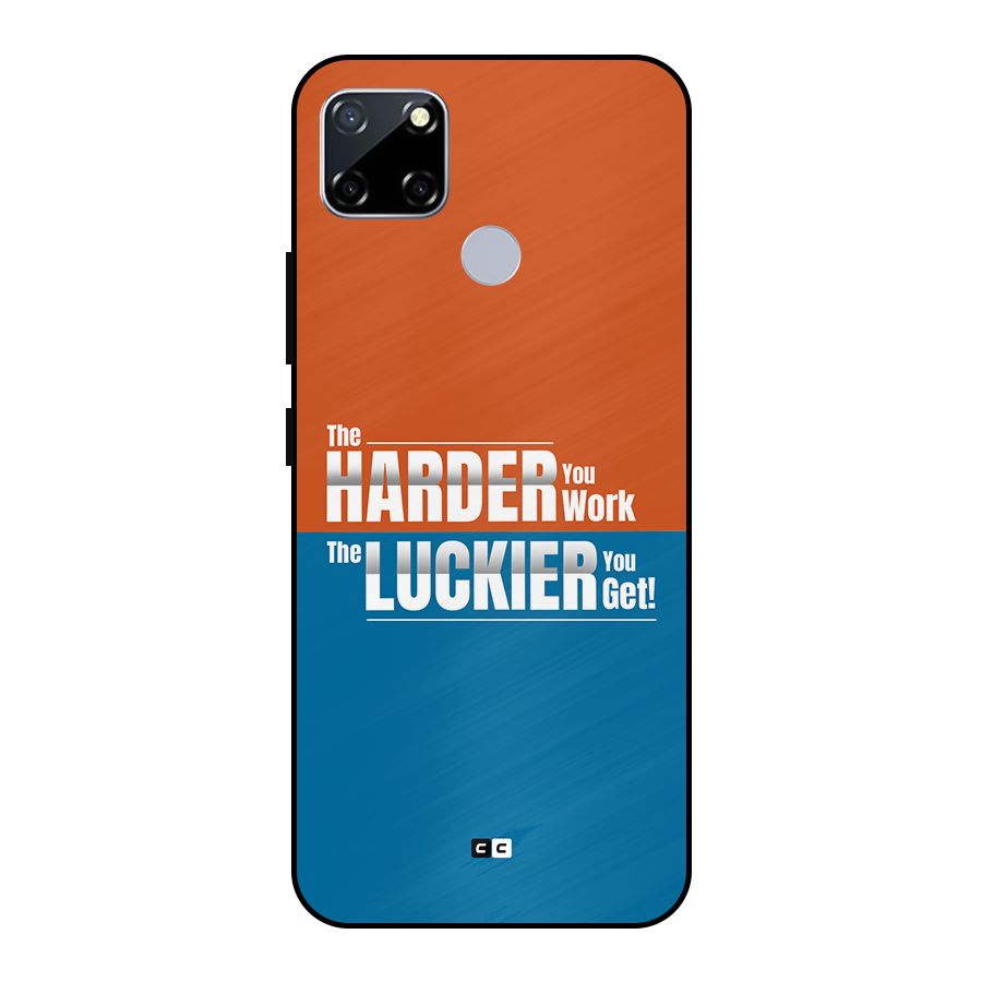 Hard Luck Metal Back Case for Realme Narzo 30A
