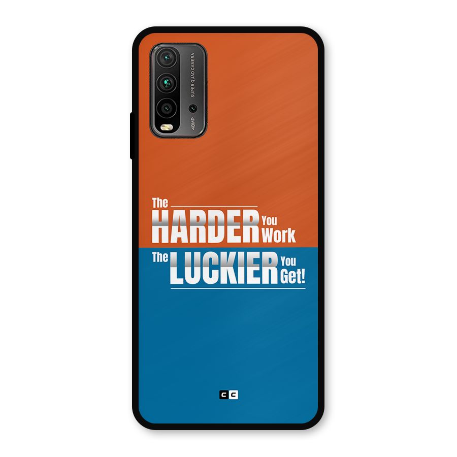 Hard Luck Metal Back Case for Redmi 9 Power