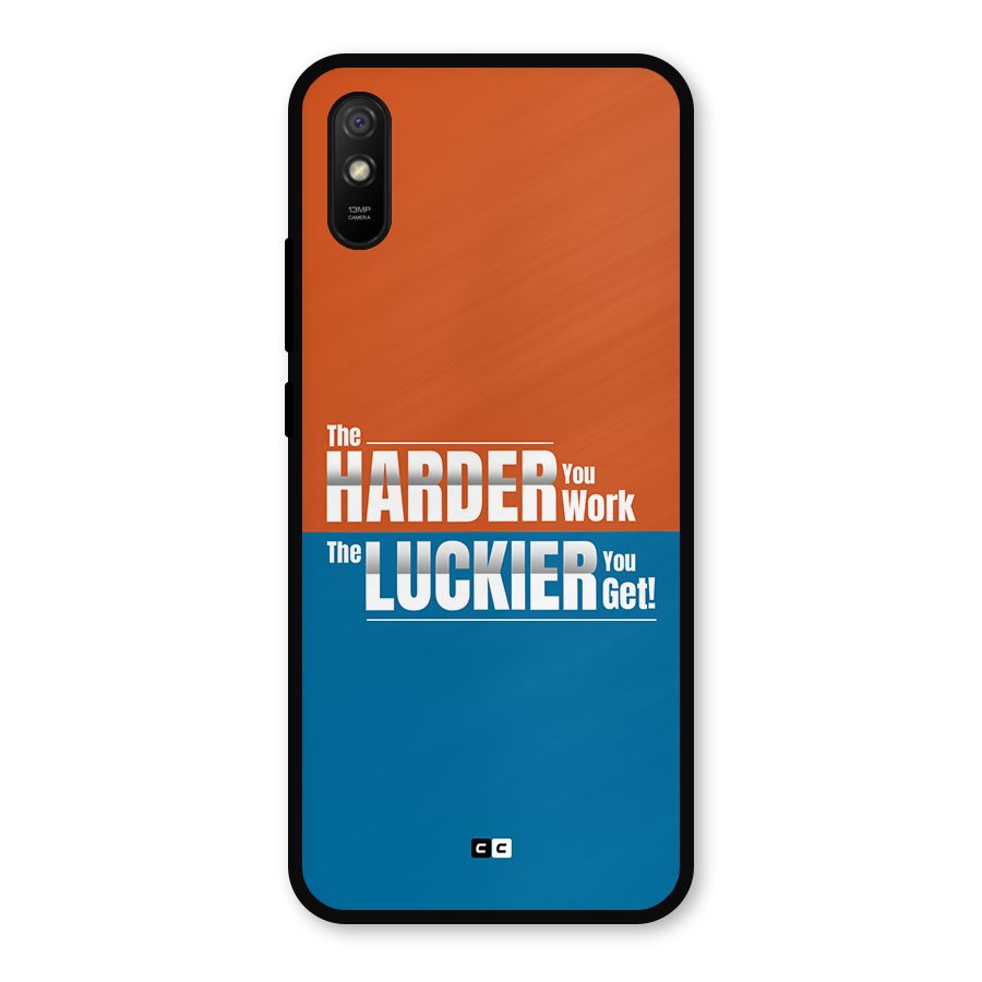 Hard Luck Metal Back Case for Redmi 9i