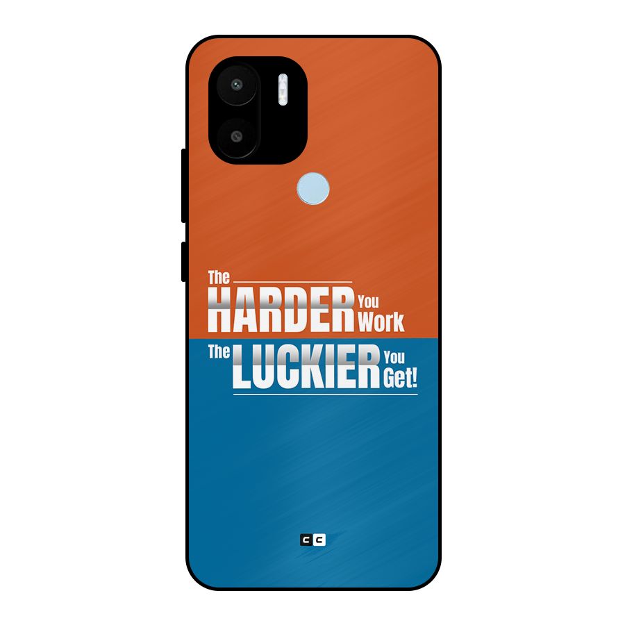 Hard Luck Metal Back Case for Redmi A2 Plus