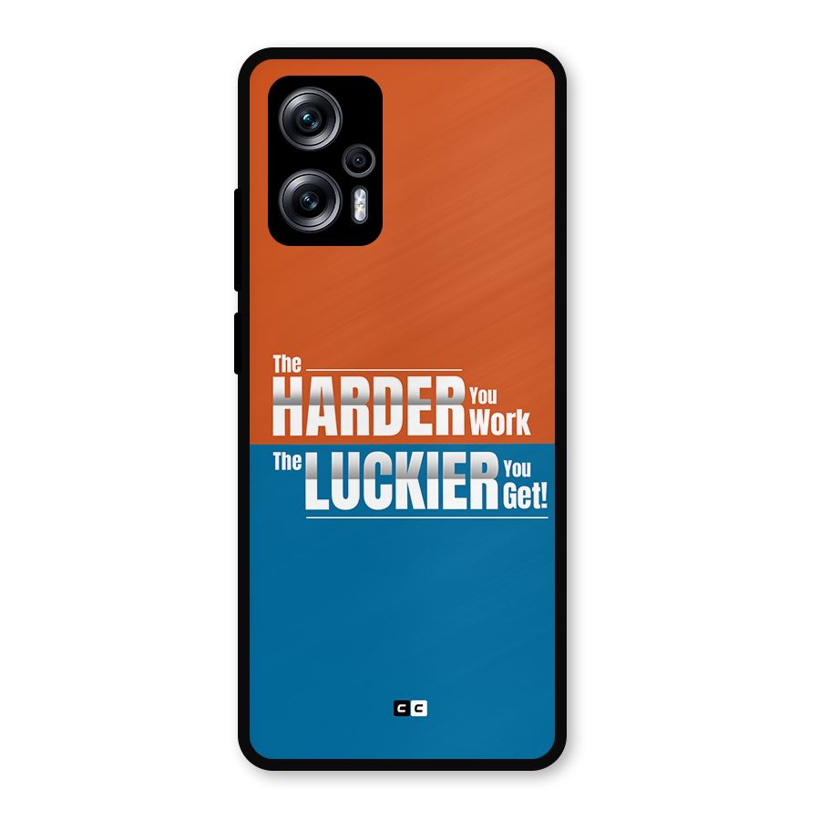 Hard Luck Metal Back Case for Redmi K50i