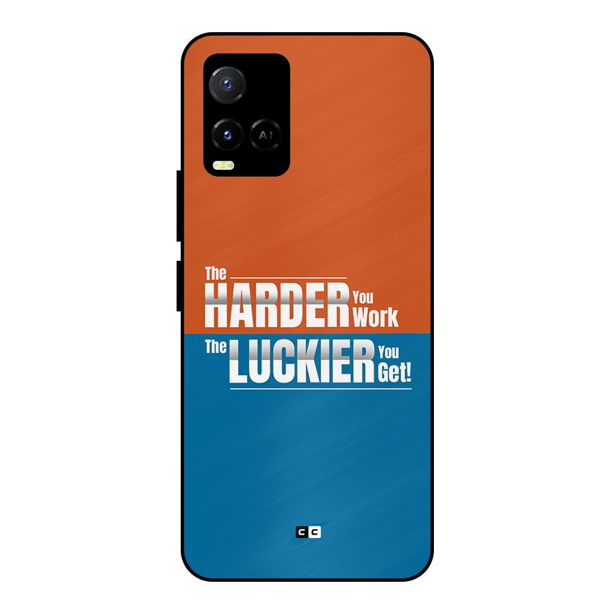 Hard Luck Metal Back Case for Vivo Y21