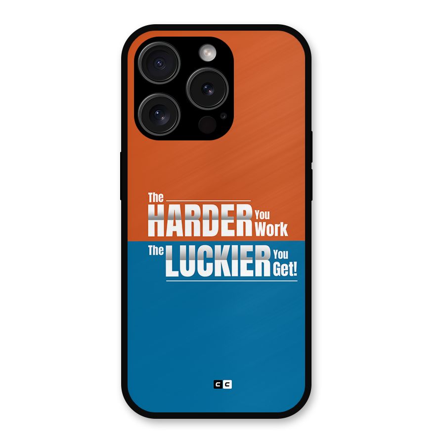Hard Luck Metal Back Case for iPhone 15 Pro