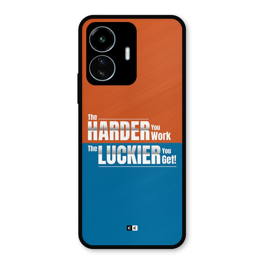 Hard Luck Metal Back Case for vivo iQOO Z6 Lite 5G