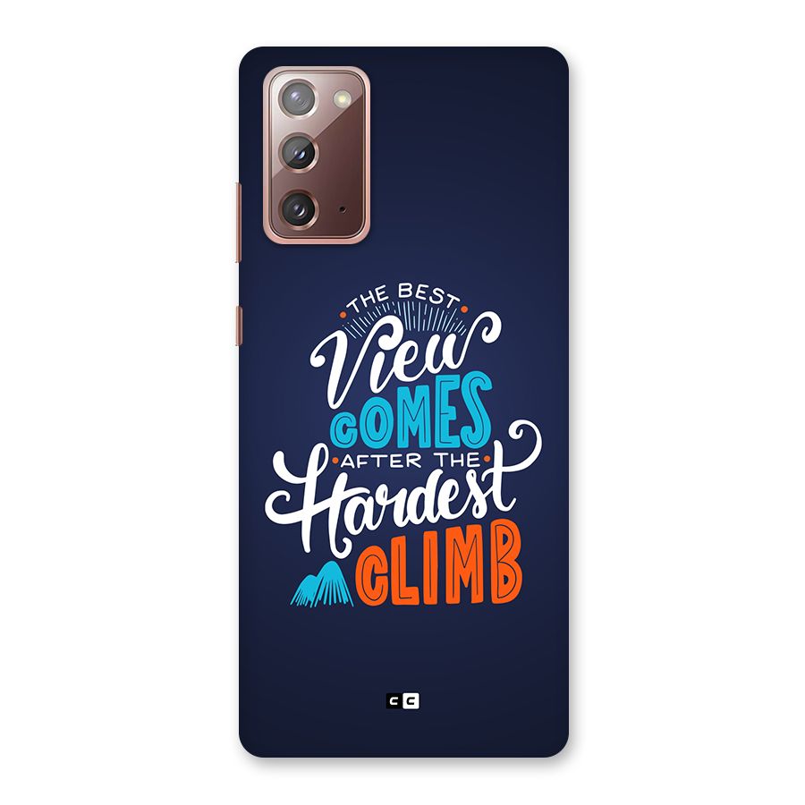 Hardest Climb Back Case for Galaxy Note 20
