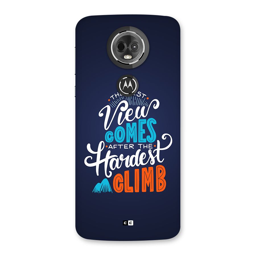 Hardest Climb Back Case for Moto E5 Plus