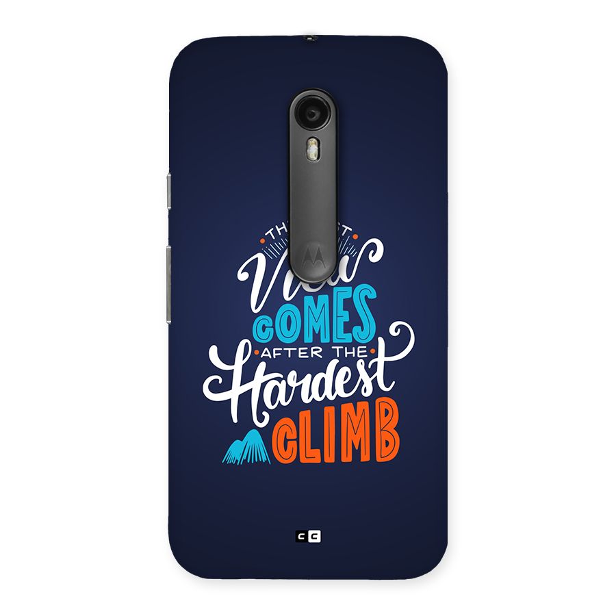 Hardest Climb Back Case for Moto G3