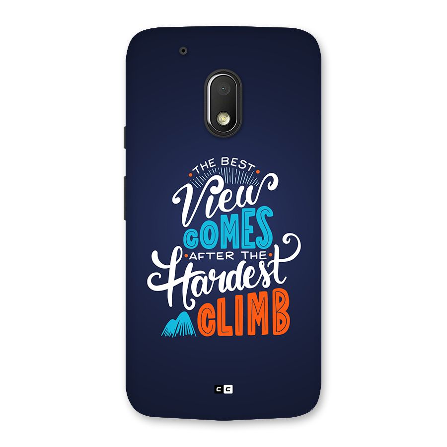 Hardest Climb Back Case for Moto G4 Play