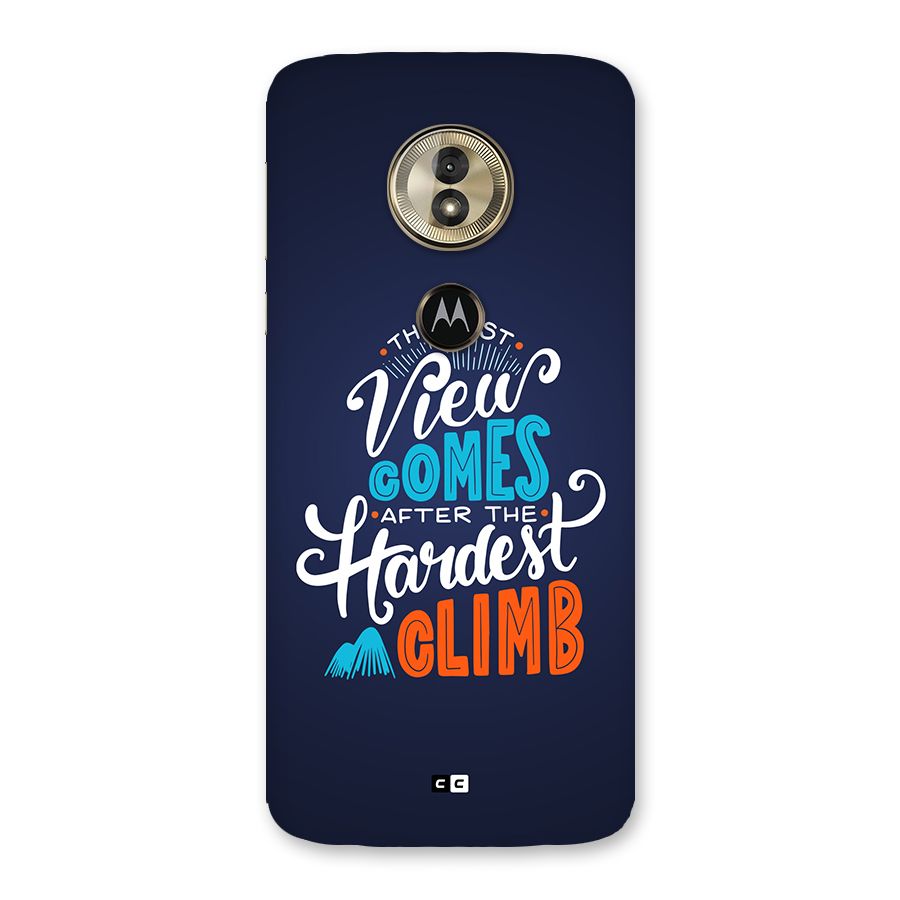 Hardest Climb Back Case for Moto G6 Play