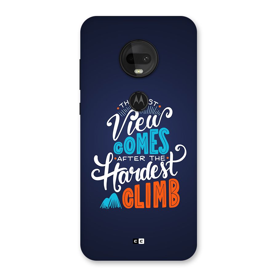 Hardest Climb Back Case for Moto G7