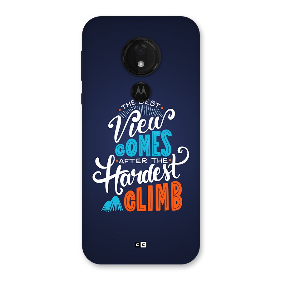 Hardest Climb Back Case for Moto G7 Power