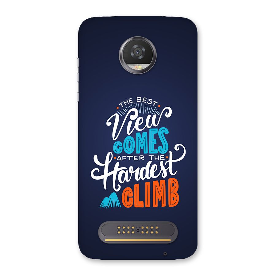 Hardest Climb Back Case for Moto Z2 Play