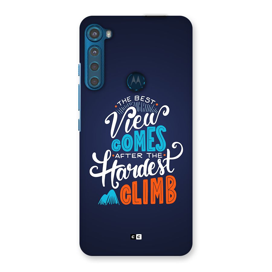 Hardest Climb Back Case for Motorola One Fusion Plus