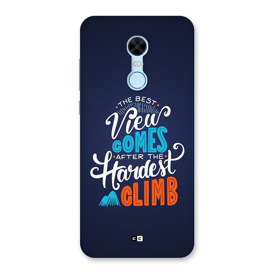 Hardest Climb Back Case for Redmi Note 5