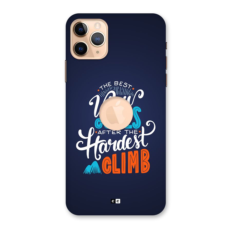 Hardest Climb Back Case for iPhone 11 Pro Max Logo Cut