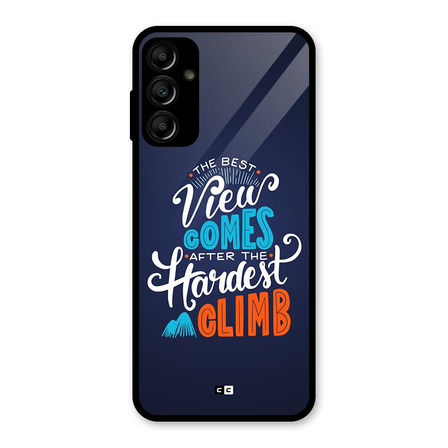 Hardest Climb Glass Back Case for Galaxy A14 5G