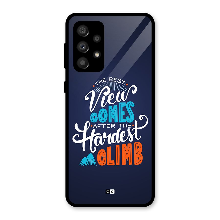 Hardest Climb Glass Back Case for Galaxy A32